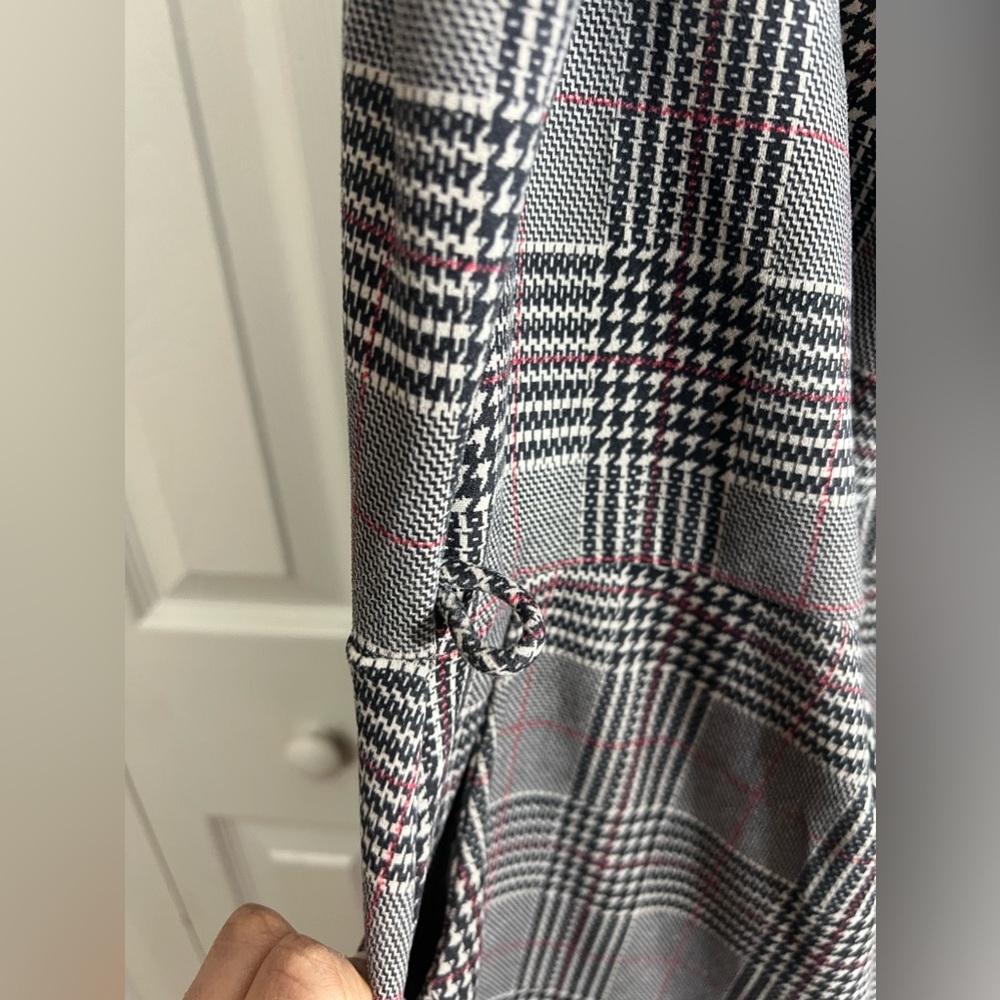 (D32) Modcloth Plaid fashion teaching classy sheath pencil dress with pockets - Picture 6 of 6